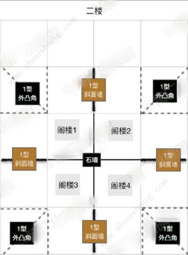 明日之后6级庄园金字塔悬空房设计蓝图制作教程[视频][多图]图片5