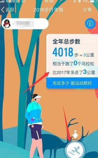 qq运动2018步行年报入口图3